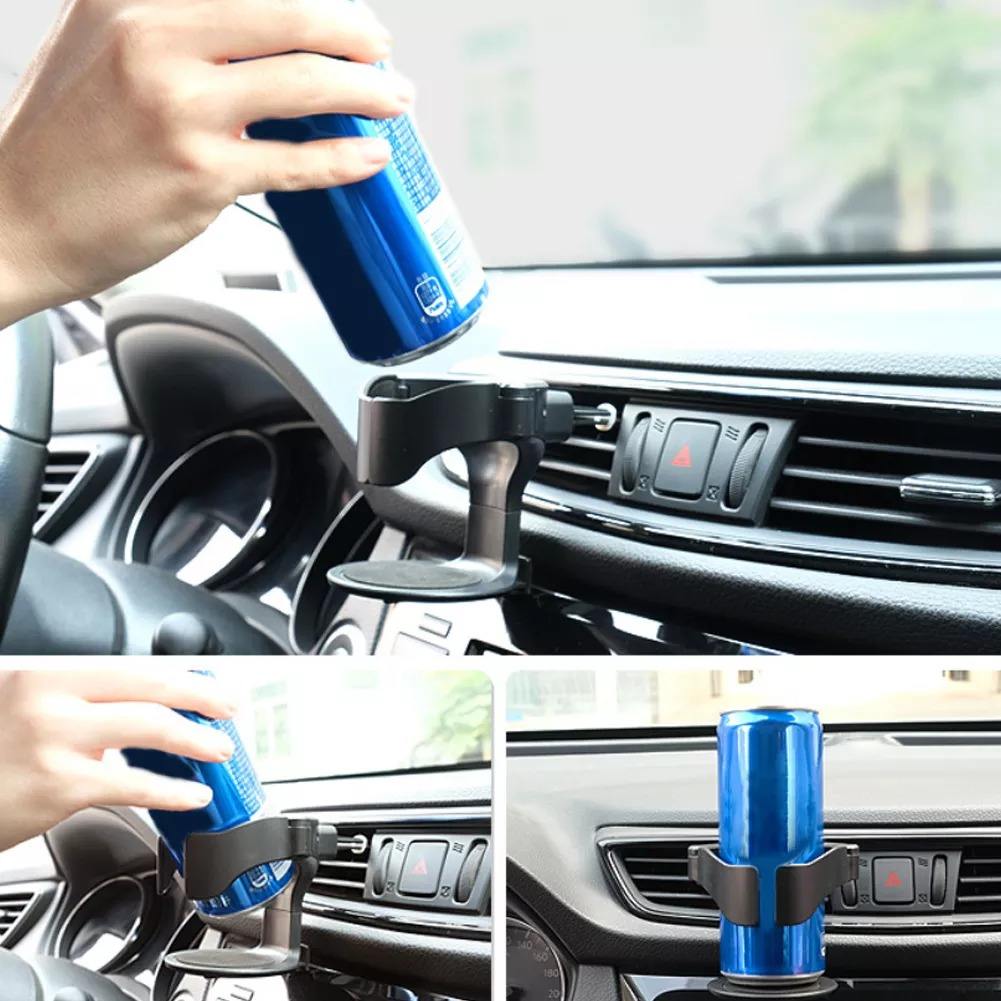 Universal Car Air Vent Cup Holder - Black ABS Auto Drink Bottle Stand | Wholesale